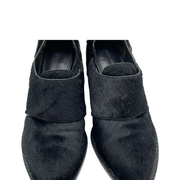 ALEXANDER Wang Black Calf Hair Emily Heels Booties - Picture 8 of 12